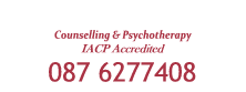 Enniscorthy Counselling Service - Margaret Levingstone BSc Counselling & Psychotherapy, IACP Accredited, Tel: 087 6277408